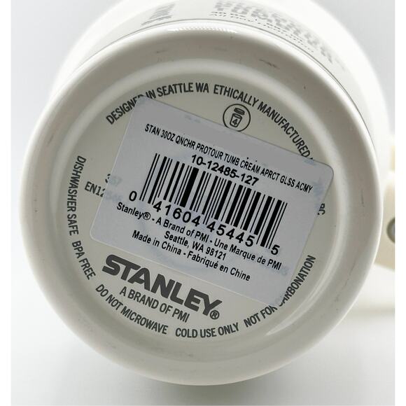 Stanley Quencher ProTour Flip Straw 30 oz Tumbler; CREAM APRICOT GLOSS - Picture 4 of 4